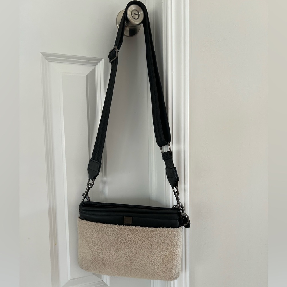 Think Roylyn Sherpa and Leather Bum Bag